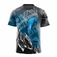 Спортивная футболка 3D принт / Унисекс / Параплан  модель FUT105