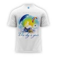 Футболка белая с принтом унисекс артикул FUT018